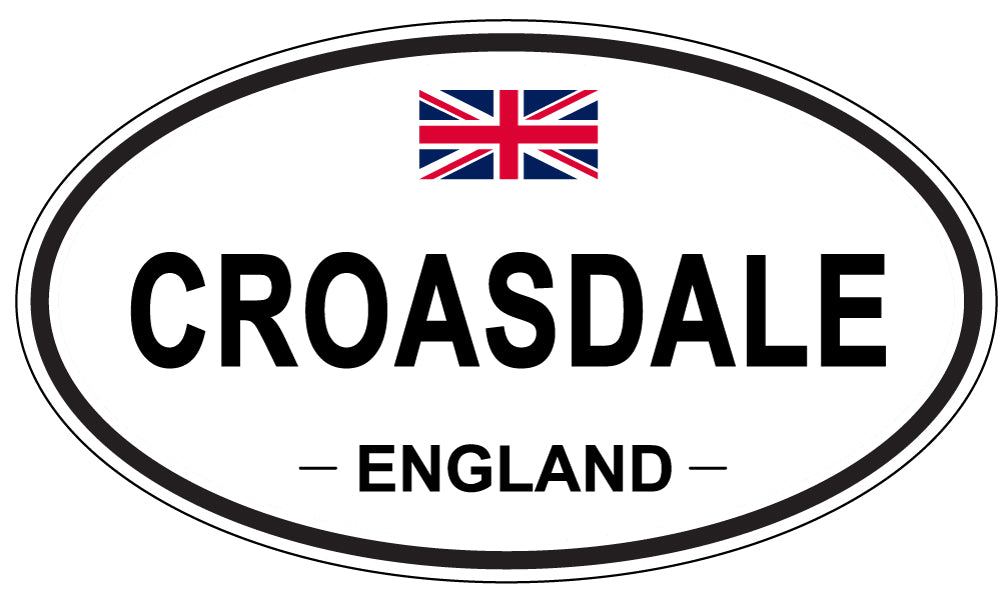 CROASDALE, ENGLAND - Oval Sticker
