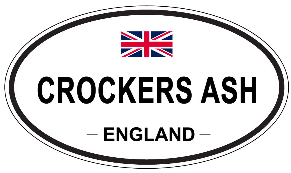 CROCKERS ASH, ENGLAND - Oval Sticker