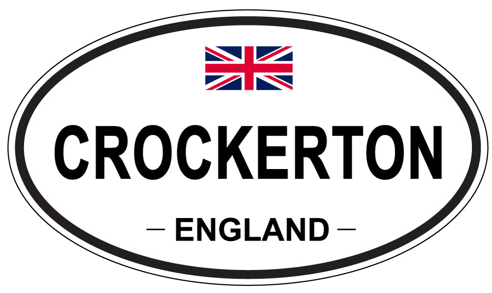 CROCKERTON, ENGLAND - Oval Sticker