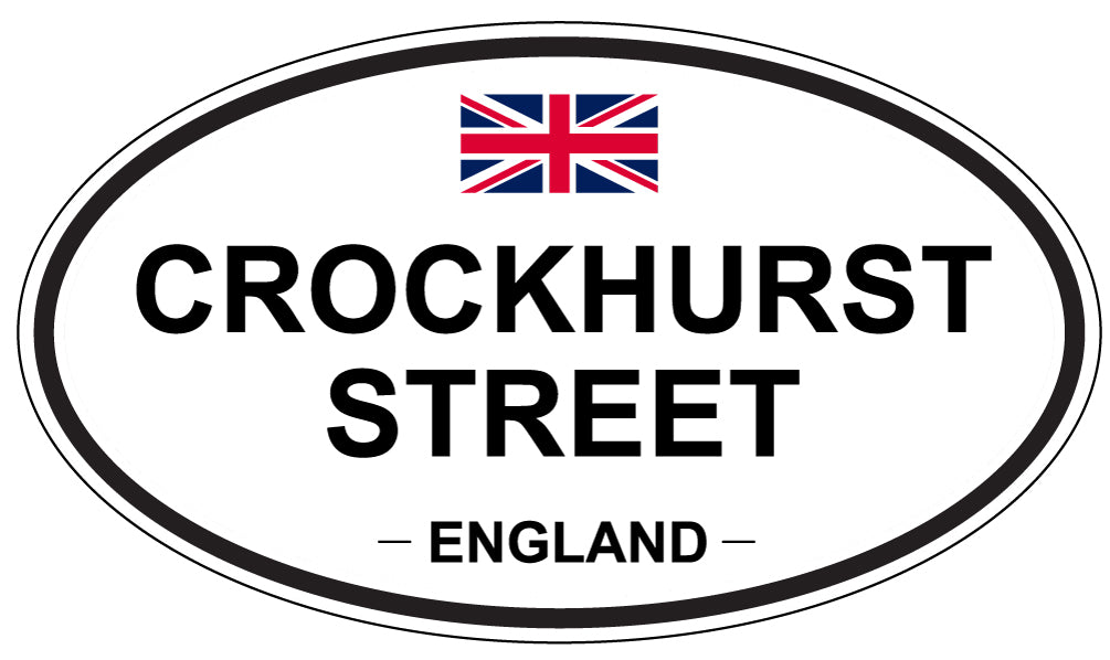 CROCKHURST STREET, ENGLAND - Oval Sticker