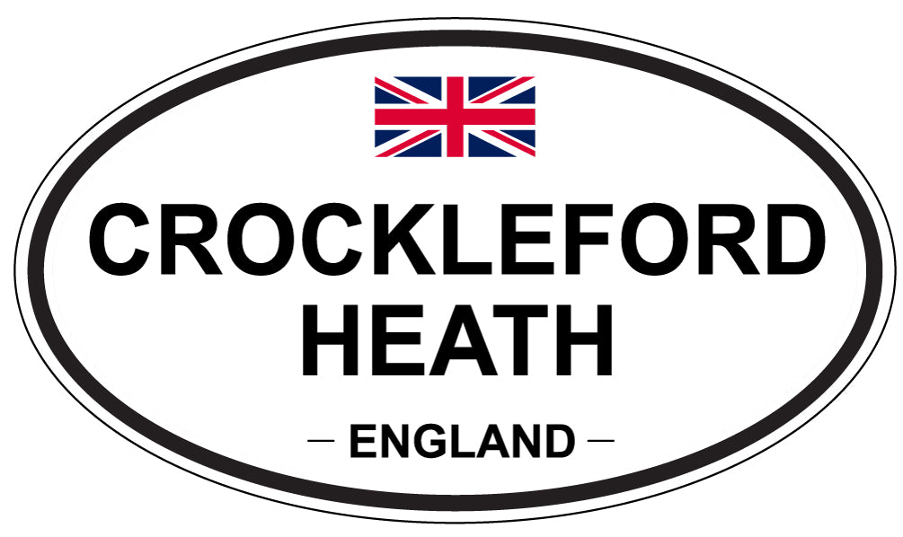 CROCKLEFORD HEATH, ENGLAND - Oval Sticker