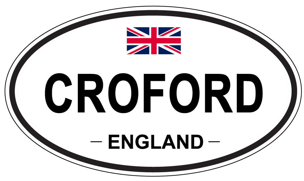 CROFORD, ENGLAND - Oval Sticker