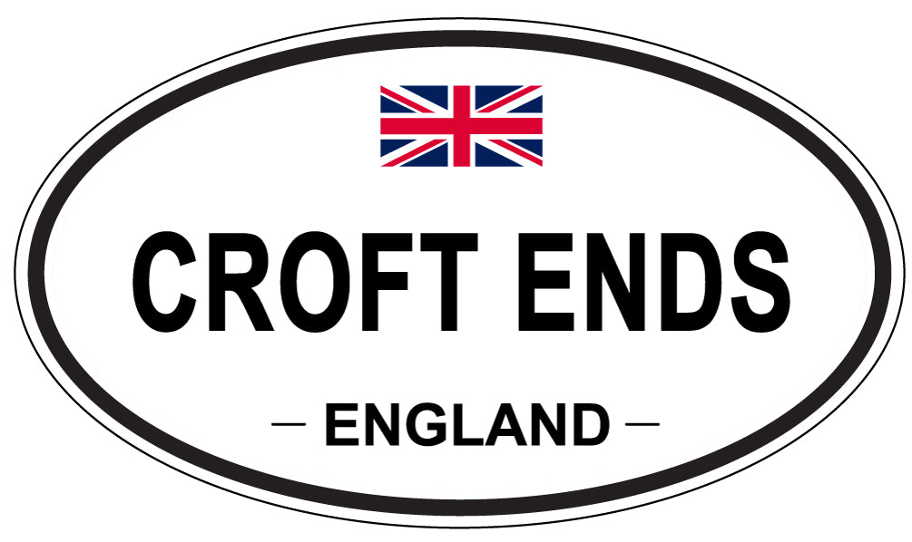 CROFT ENDS, ENGLAND - Oval Sticker