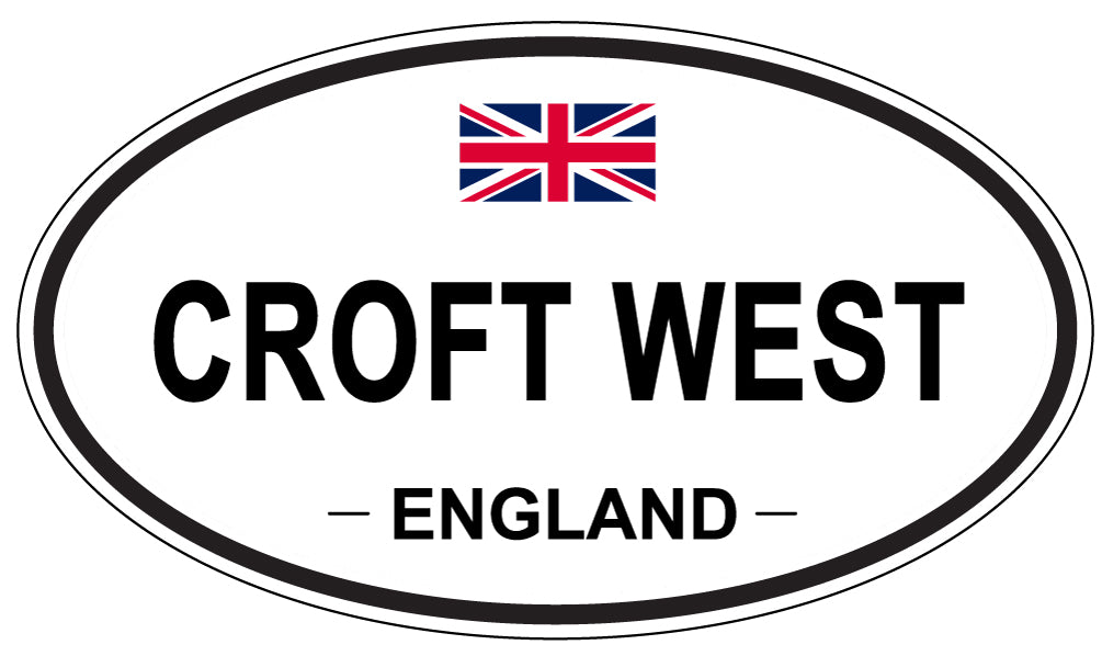 CROFT WEST, ENGLAND - Oval Sticker
