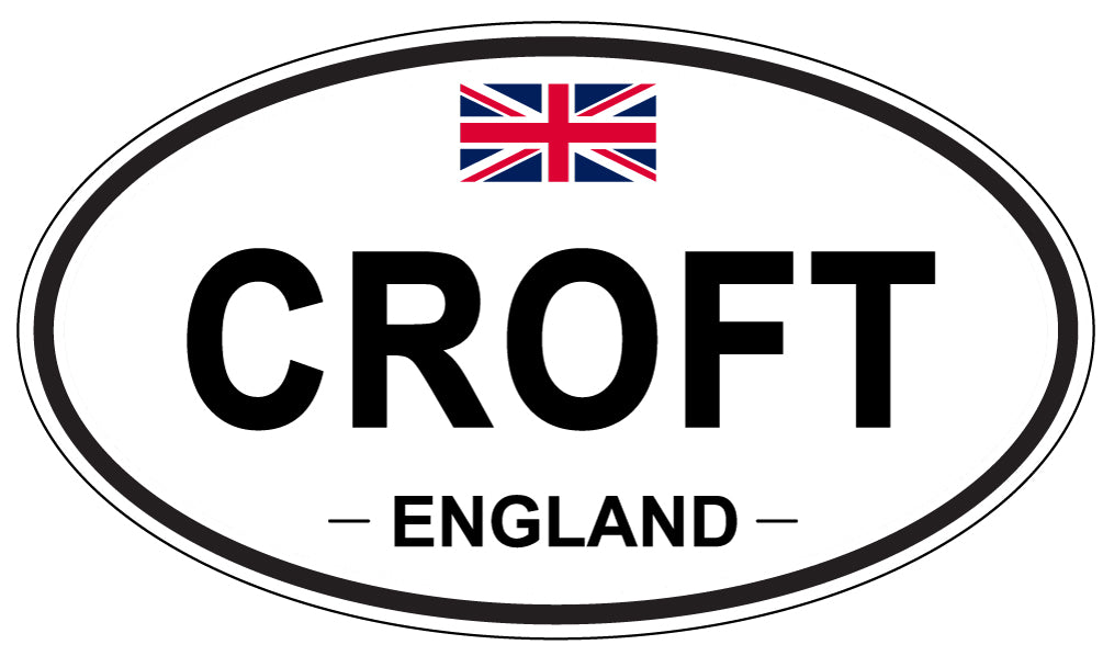 CROFT, ENGLAND - Oval Sticker