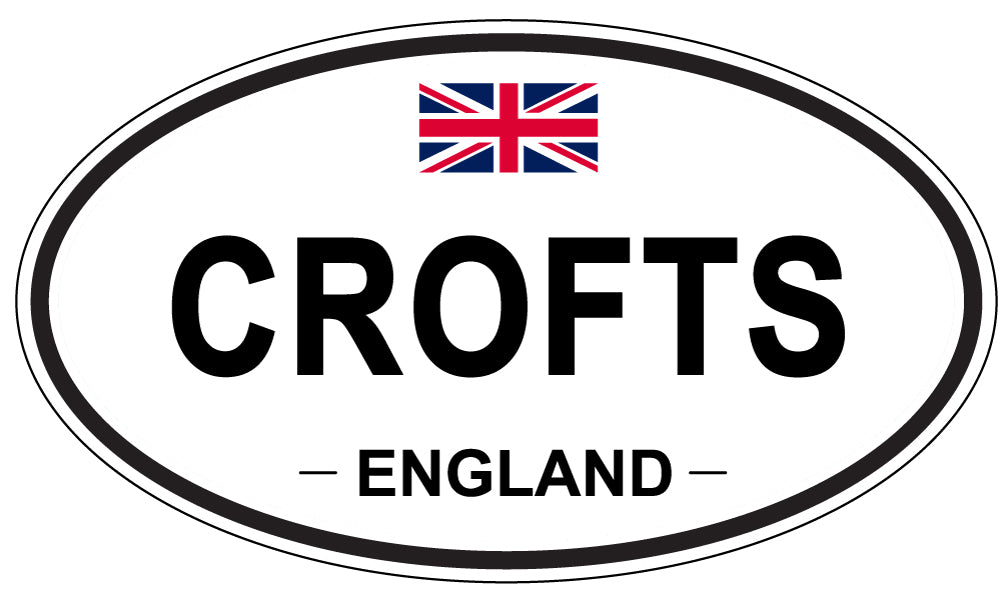 CROFTS, ENGLAND - Oval Sticker