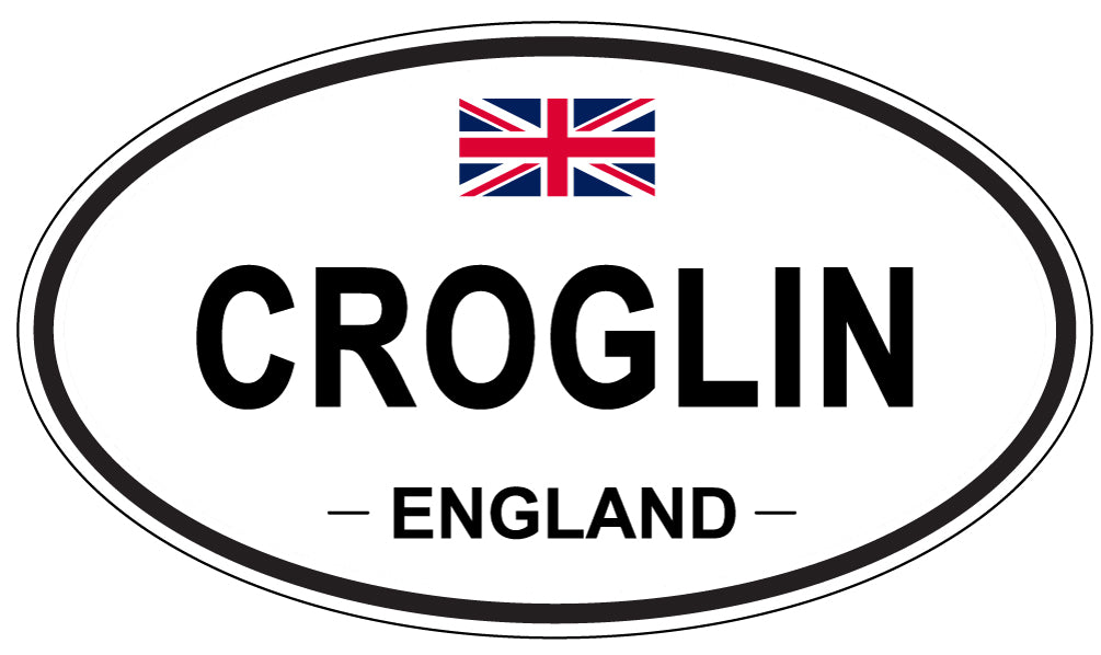 CROGLIN, ENGLAND - Oval Sticker