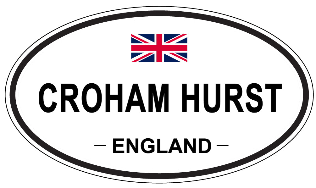 CROHAM HURST, ENGLAND - Oval Sticker