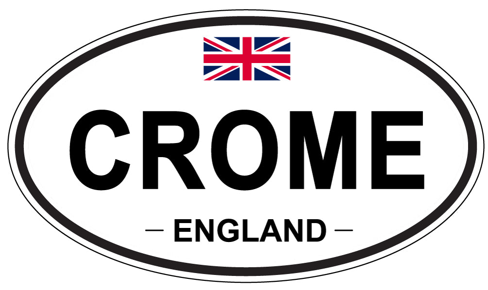 CROME, ENGLAND - Oval Sticker