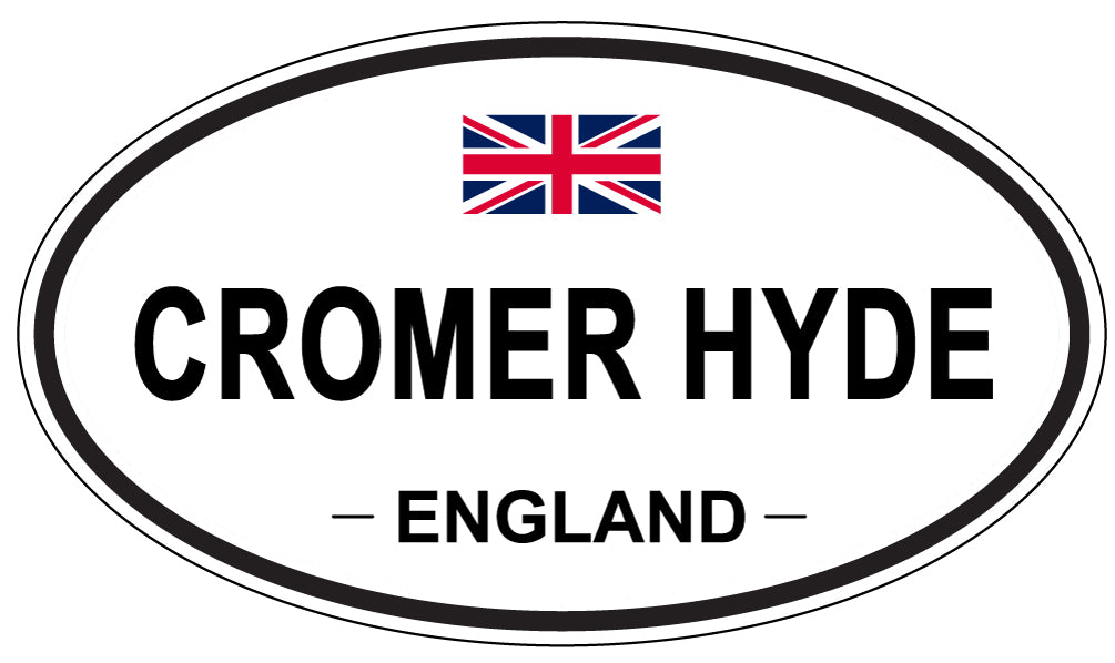 CROMER HYDE, ENGLAND - Oval Sticker