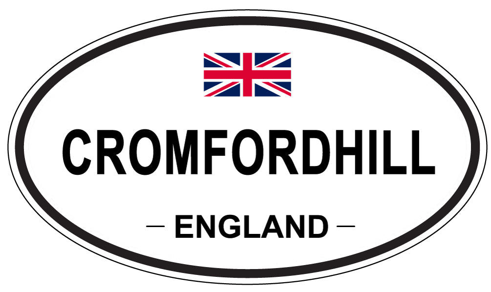 CROMFORDHILL, ENGLAND - Oval Sticker