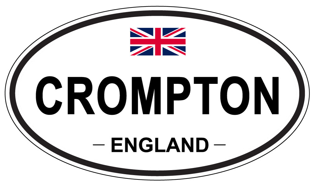 CROMPTON, ENGLAND - Oval Sticker