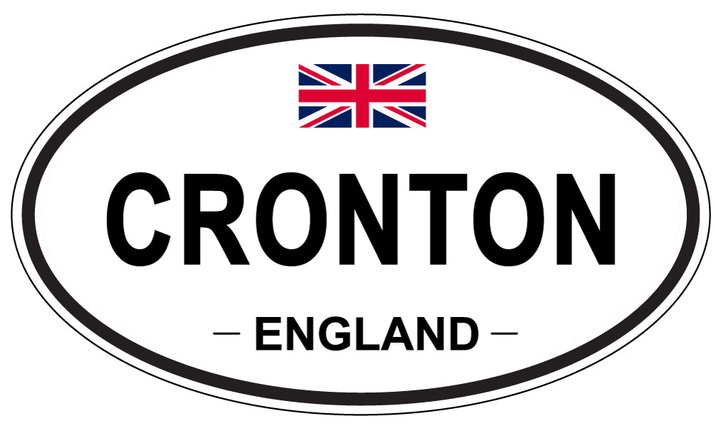 CRONTON, ENGLAND - Oval Sticker