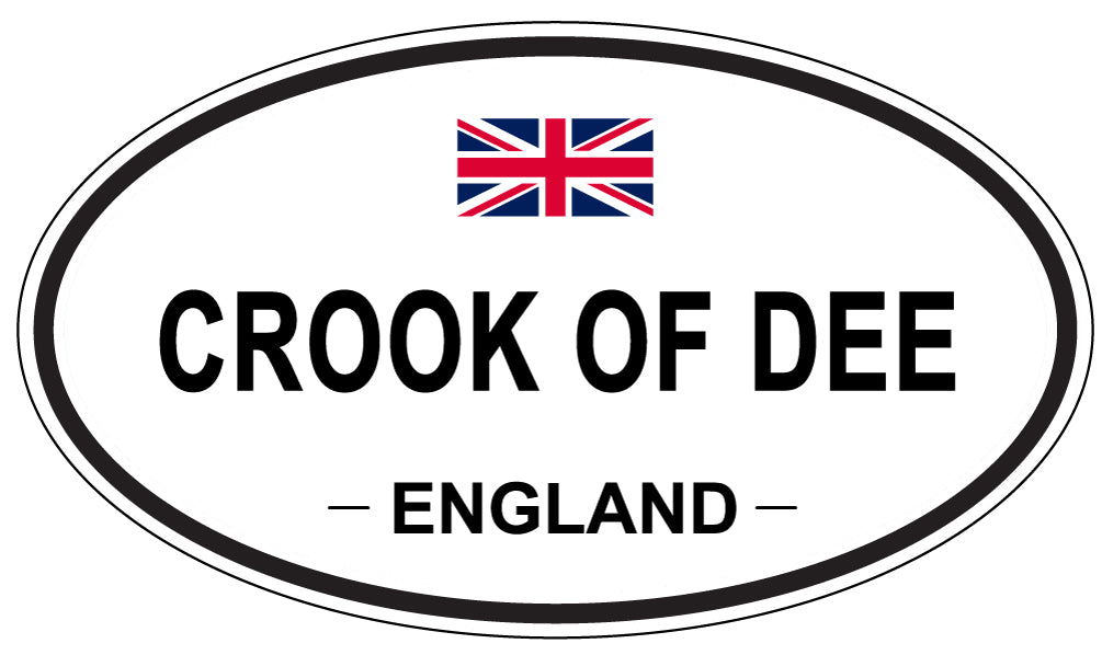CROOK OF DEE, ENGLAND - Oval Sticker