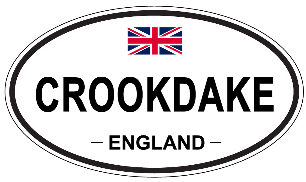CROOKDAKE, ENGLAND - Oval Sticker