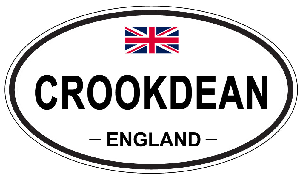 CROOKDEAN, ENGLAND - Oval Sticker