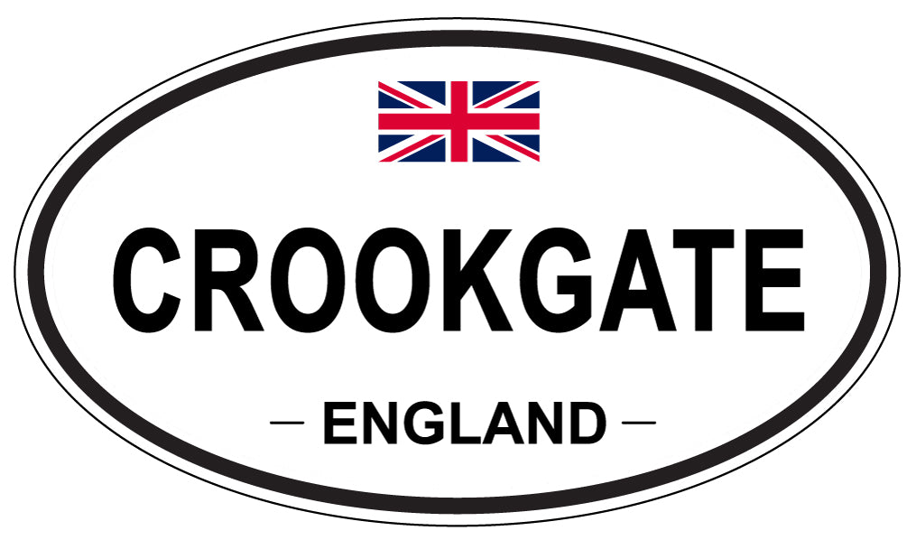 CROOKGATE, ENGLAND - Oval Sticker