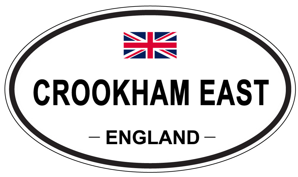 CROOKHAM EAST, ENGLAND - Oval Sticker