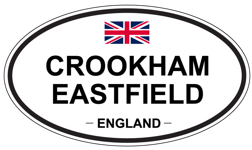 CROOKHAM EASTFIELD, ENGLAND - Oval Sticker