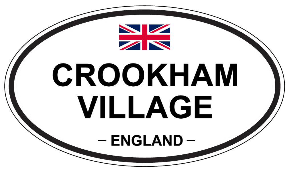 CROOKHAM VILLAGE, ENGLAND - Oval Sticker