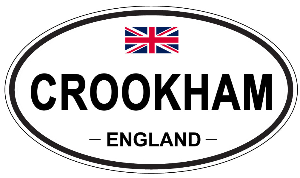 CROOKHAM, ENGLAND - Oval Sticker