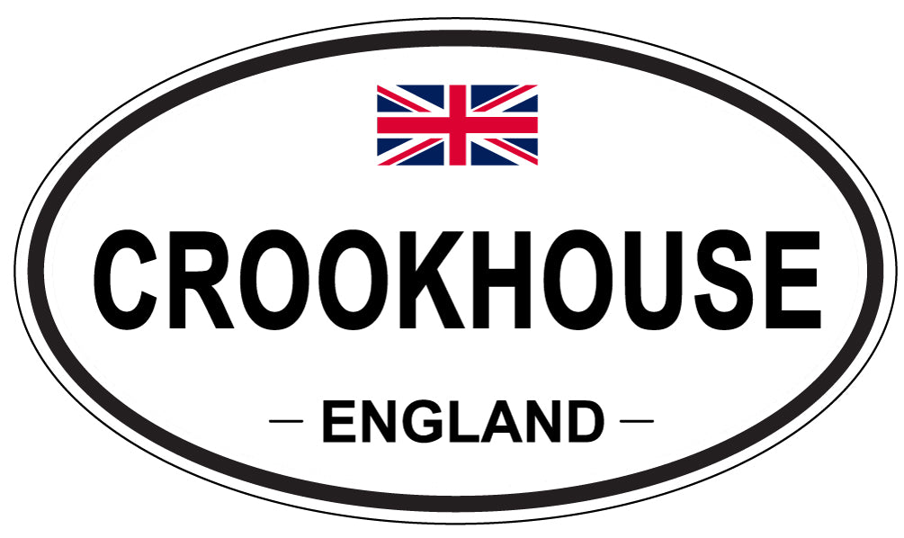 CROOKHOUSE, ENGLAND - Oval Sticker