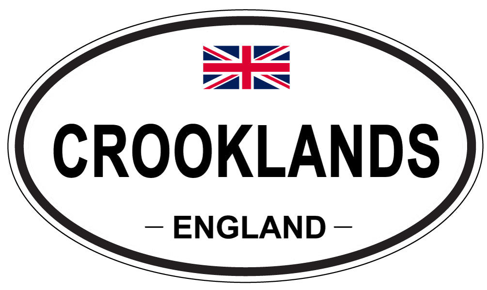 CROOKLANDS, ENGLAND - Oval Sticker