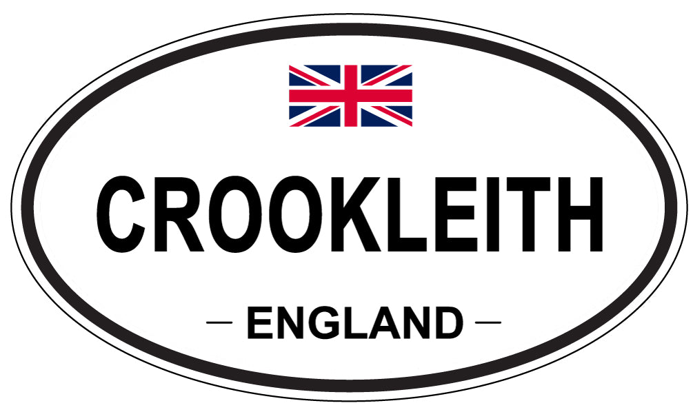 CROOKLEITH, ENGLAND - Oval Sticker