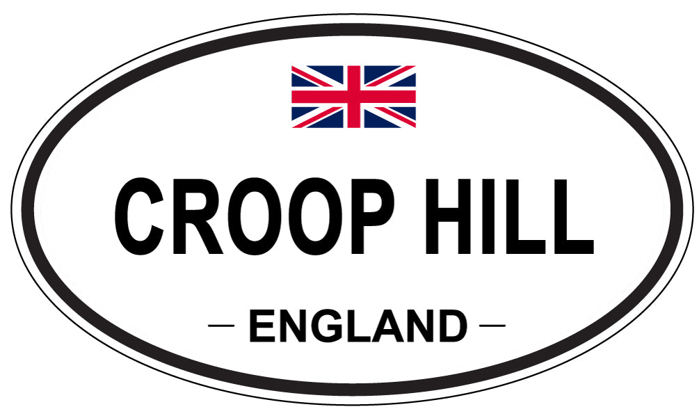 CROOP HILL, England - Oval Magnet