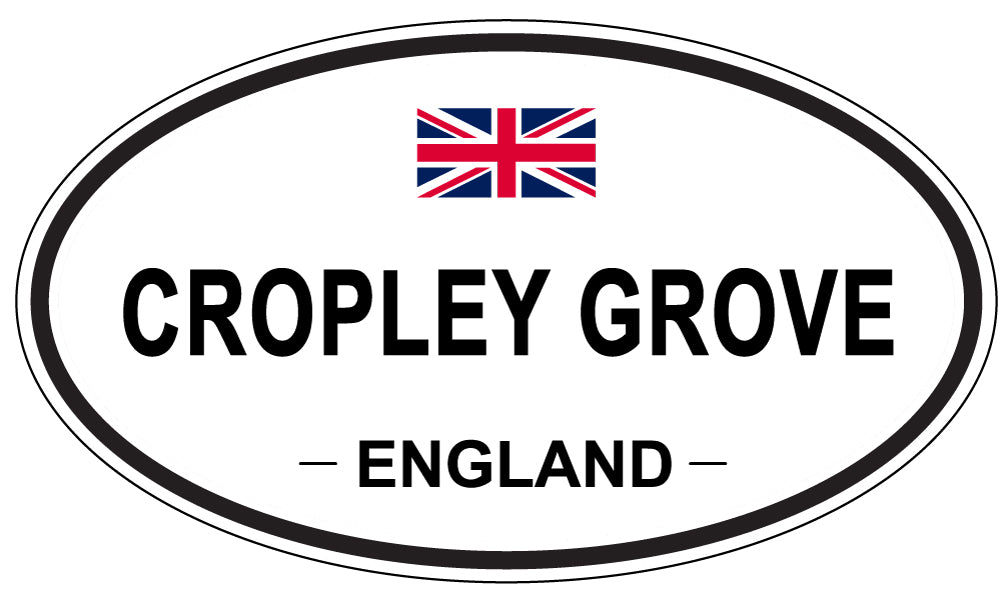 CROPLEY GROVE, ENGLAND - Oval Sticker