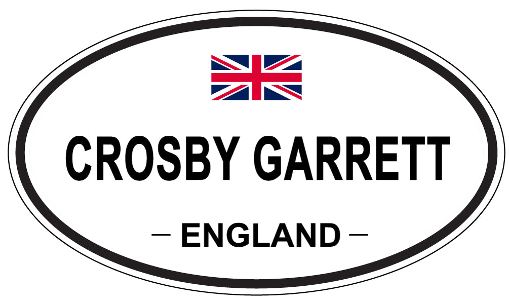 CROSBY GARRETT, ENGLAND - Oval Sticker
