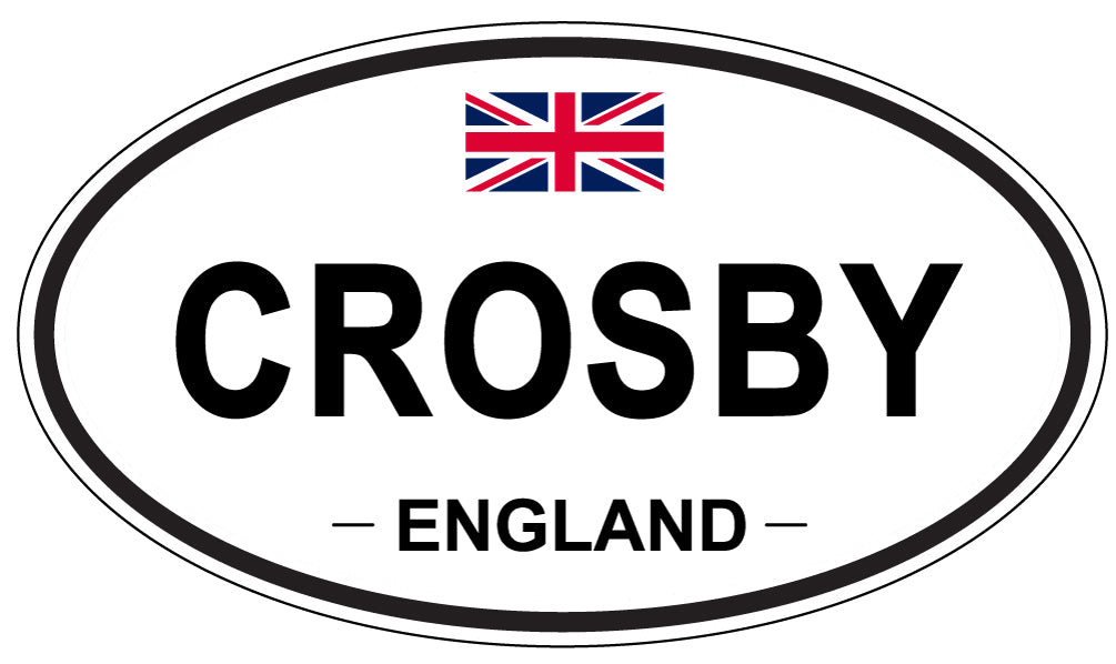 CROSBY, ENGLAND - Oval Sticker
