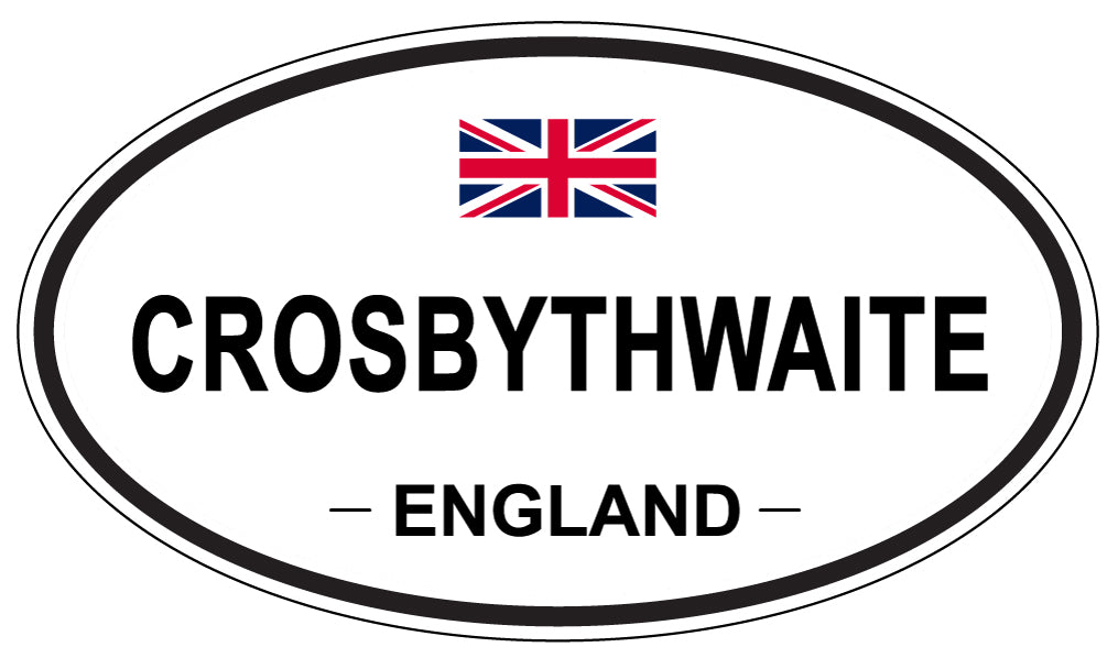 CROSBYTHWAITE, ENGLAND - Oval Sticker