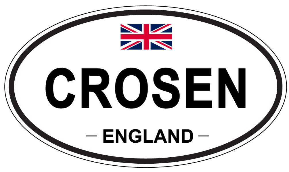 CROSEN, ENGLAND - Oval Sticker