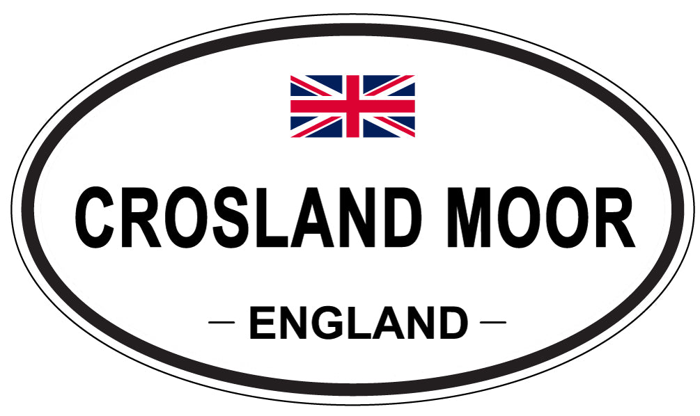 CROSLAND MOOR, ENGLAND - Oval Sticker