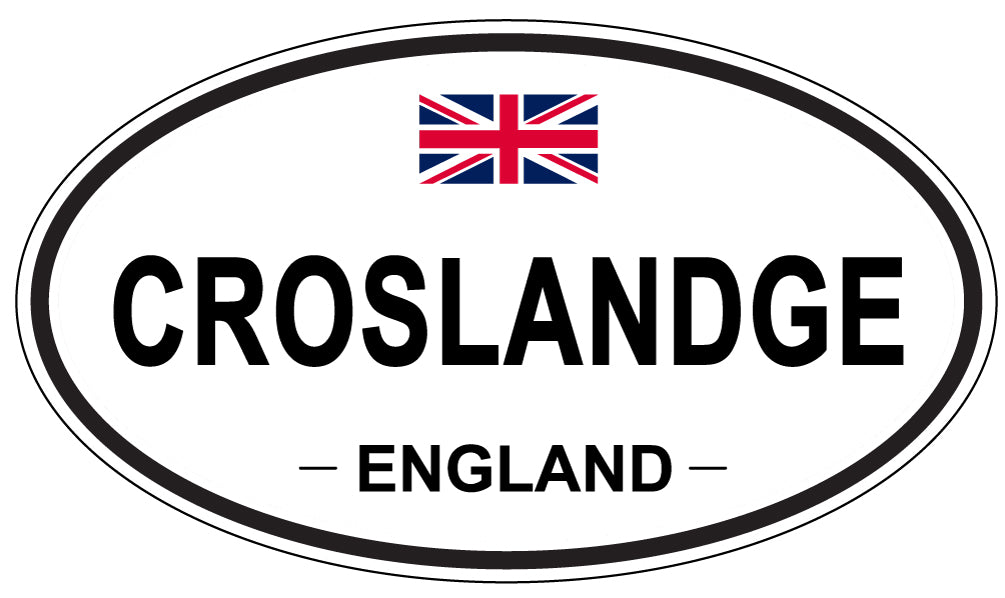 CROSLANDGE, ENGLAND - Oval Sticker
