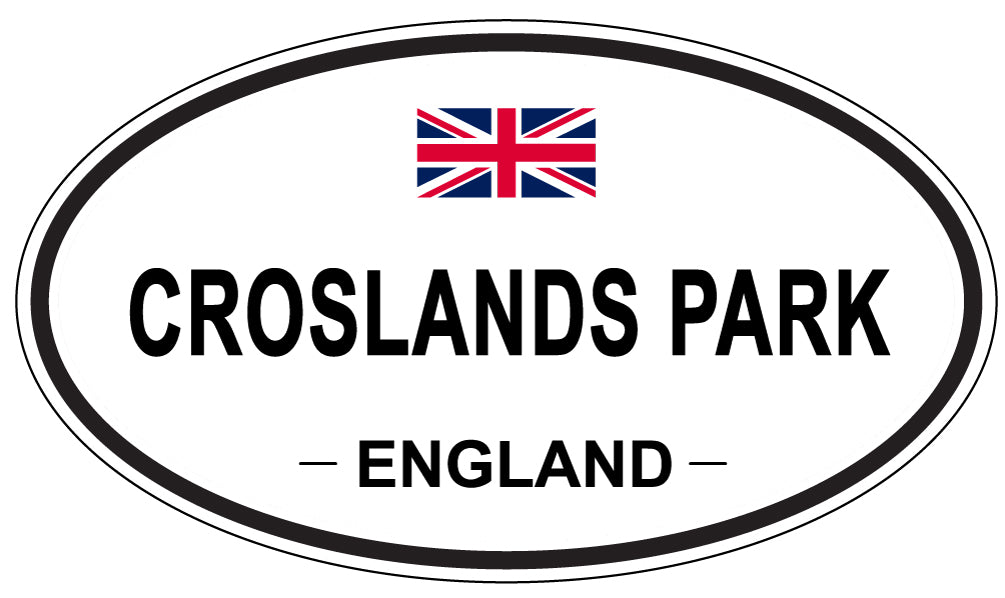 CROSLANDS PARK, ENGLAND - Oval Sticker