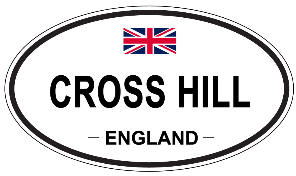 CROSS HILL, ENGLAND - Oval Sticker