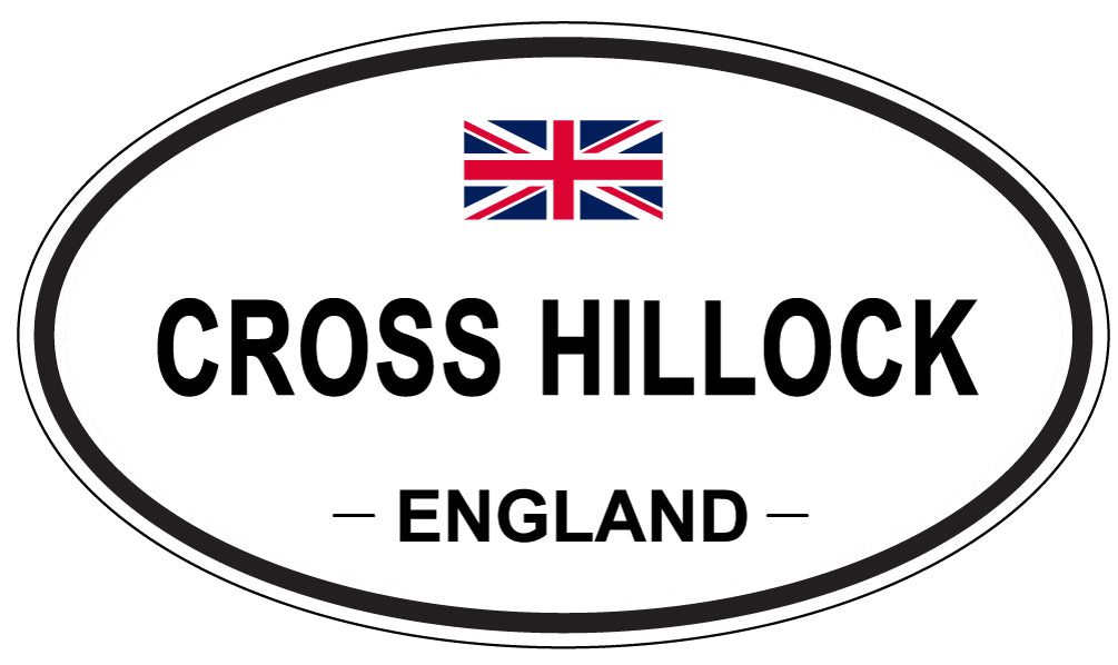 CROSS HILLOCK, ENGLAND - Oval Sticker