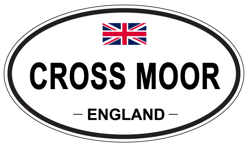 CROSS MOOR, ENGLAND - Oval Sticker