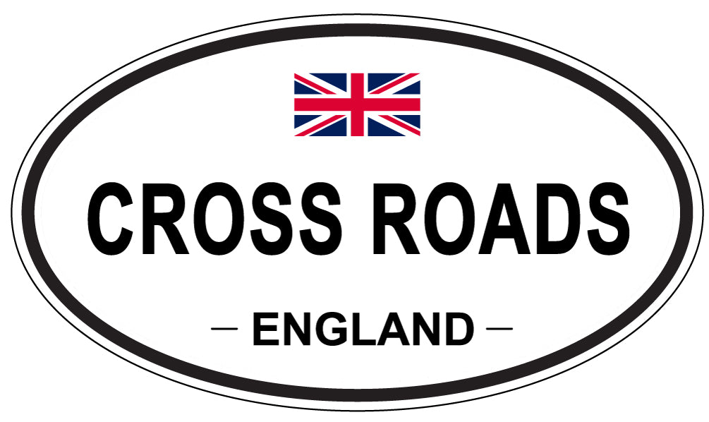 CROSS ROADS, ENGLAND - Oval Sticker