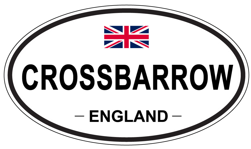 CROSSBARROW, ENGLAND - Oval Sticker
