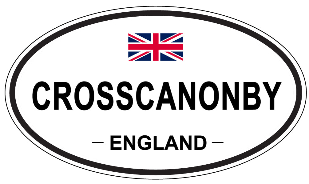 CROSSCANONBY, ENGLAND - Oval Sticker