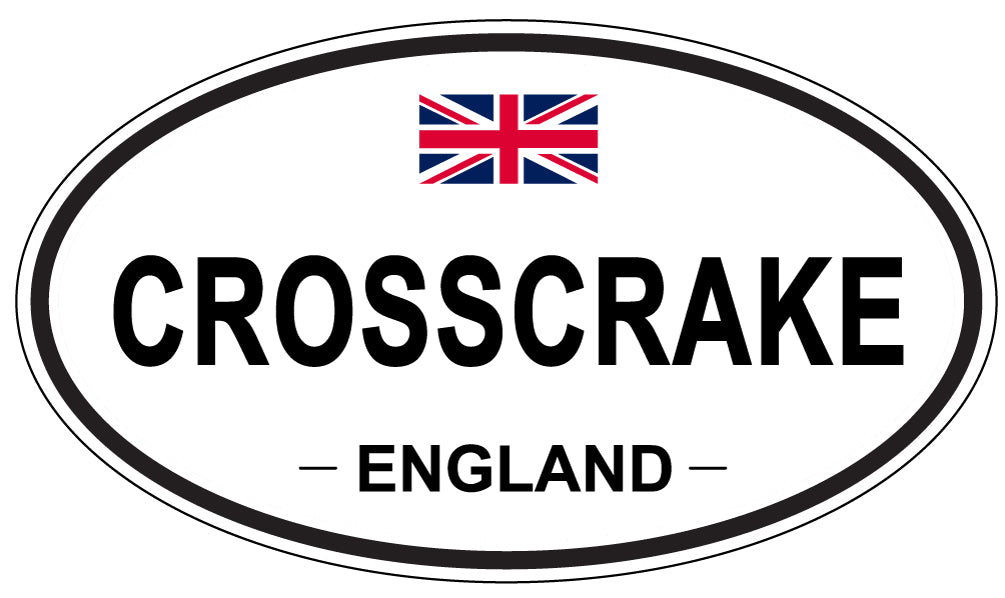 CROSSCRAKE, ENGLAND - Oval Sticker