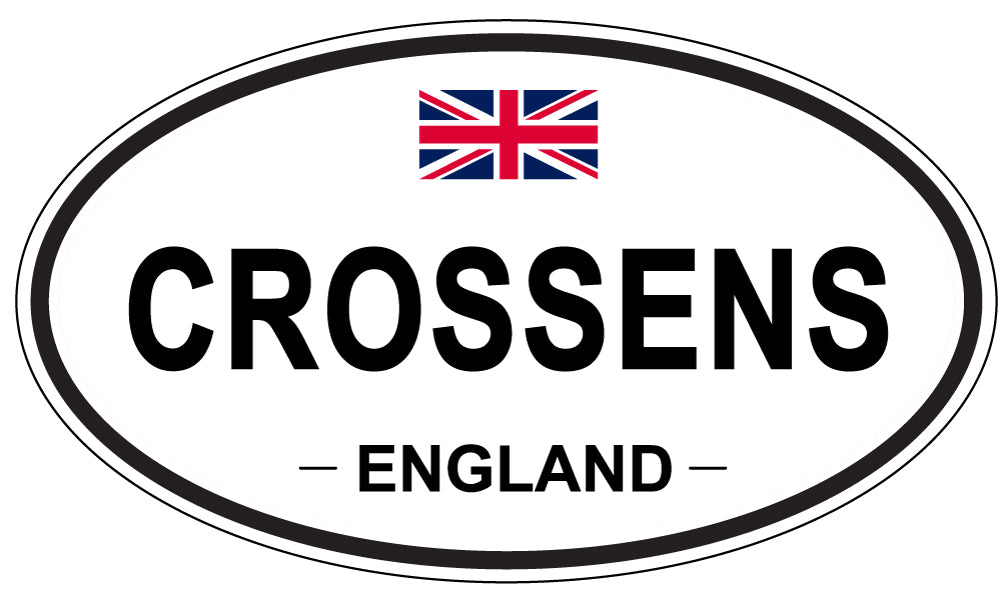CROSSENS, ENGLAND - Oval Sticker