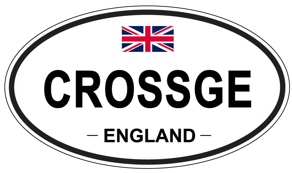 CROSSGE, ENGLAND - Oval Sticker