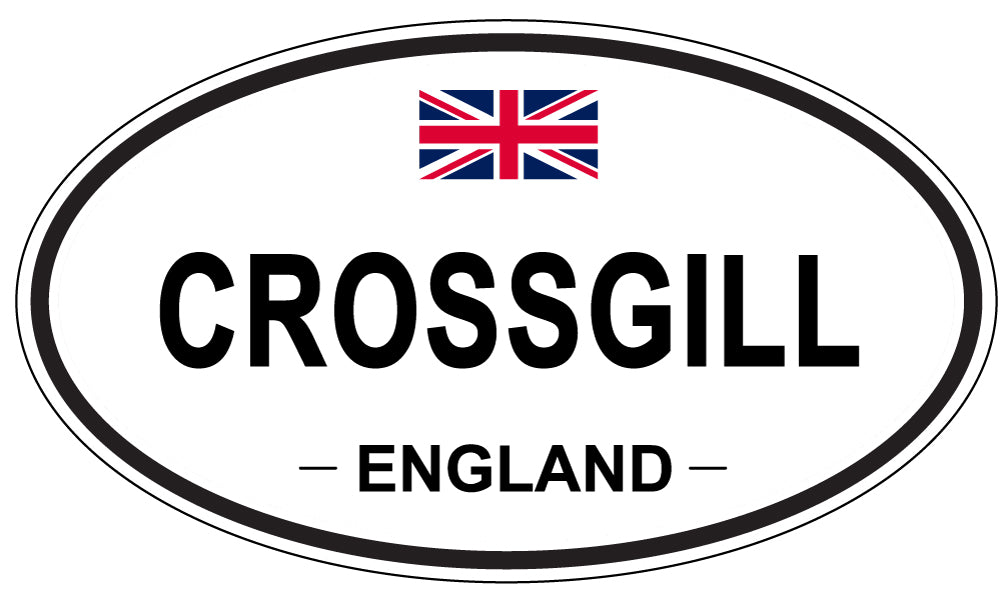 CROSSGILL, ENGLAND - Oval Sticker