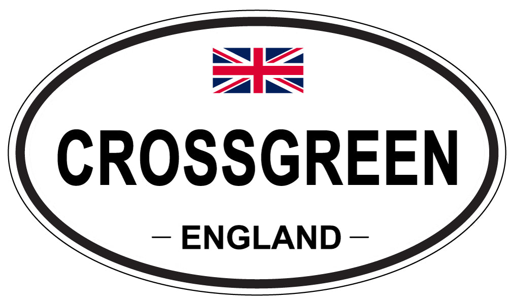 CROSSGREEN, ENGLAND - Oval Sticker