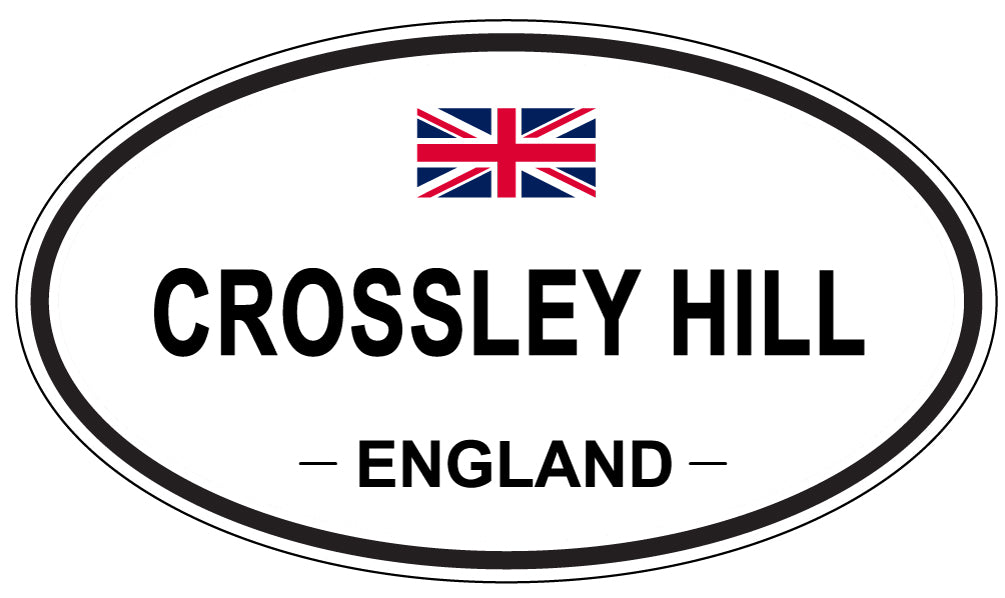CROSSLEY HILL, ENGLAND - Oval Sticker