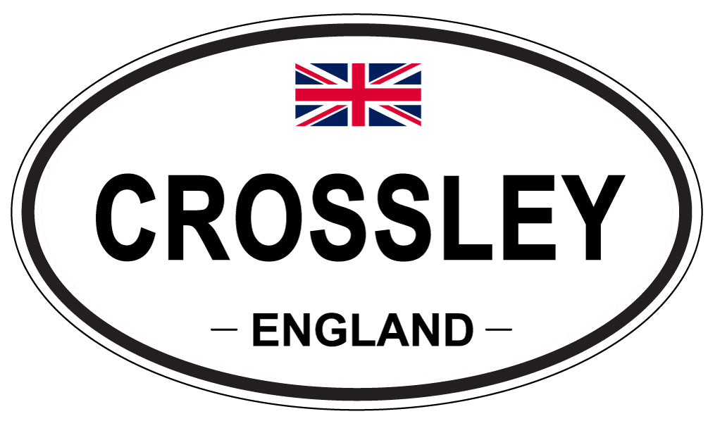 CROSSLEY, ENGLAND - Oval Sticker